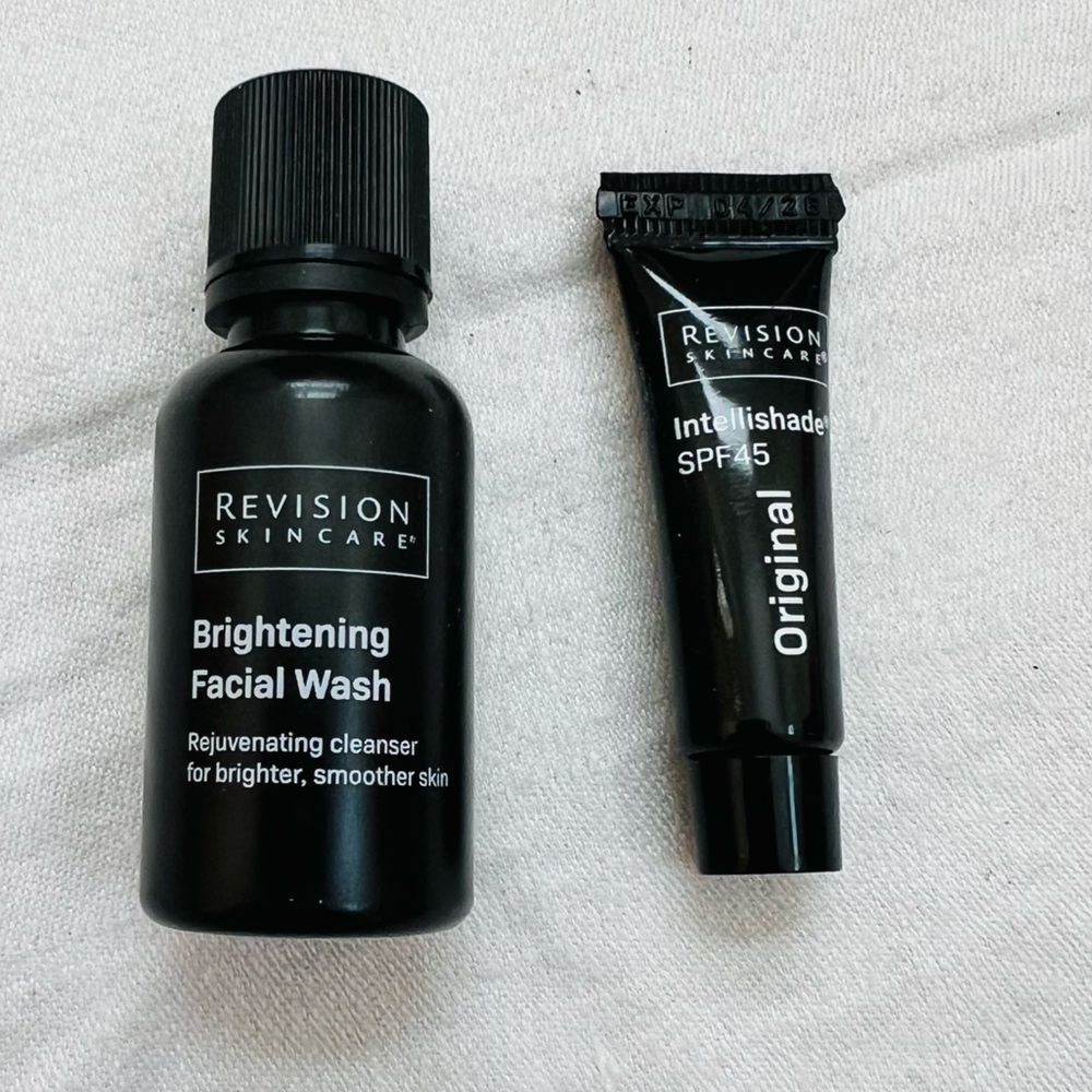 REVISION Brightening Facial Wash AND Inellishade SPF 45 Original SAMPLE SIZE New